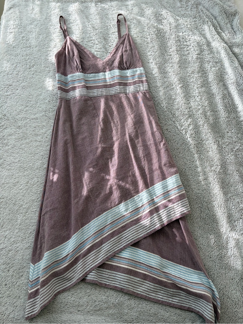 Y2K Billabong Asymmetrical Handkerchief Midi Length Dress